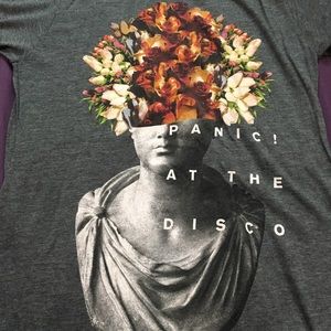 PATD Panic at the disco flower head tee